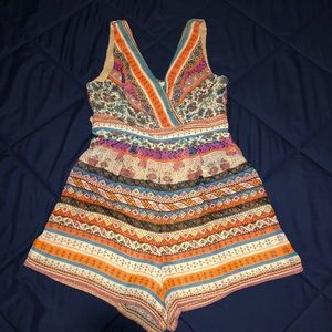 American Rag multi-colored romper size small!!!